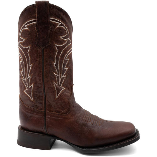 Ferrini Women’s Dylan Brandy Square Toe Leather Cowboy Boots
