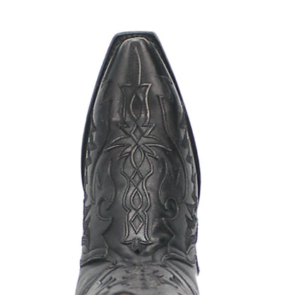 Dan Post Women’s Hallie Black 15” Snip Toe Medium Cowboy Boot