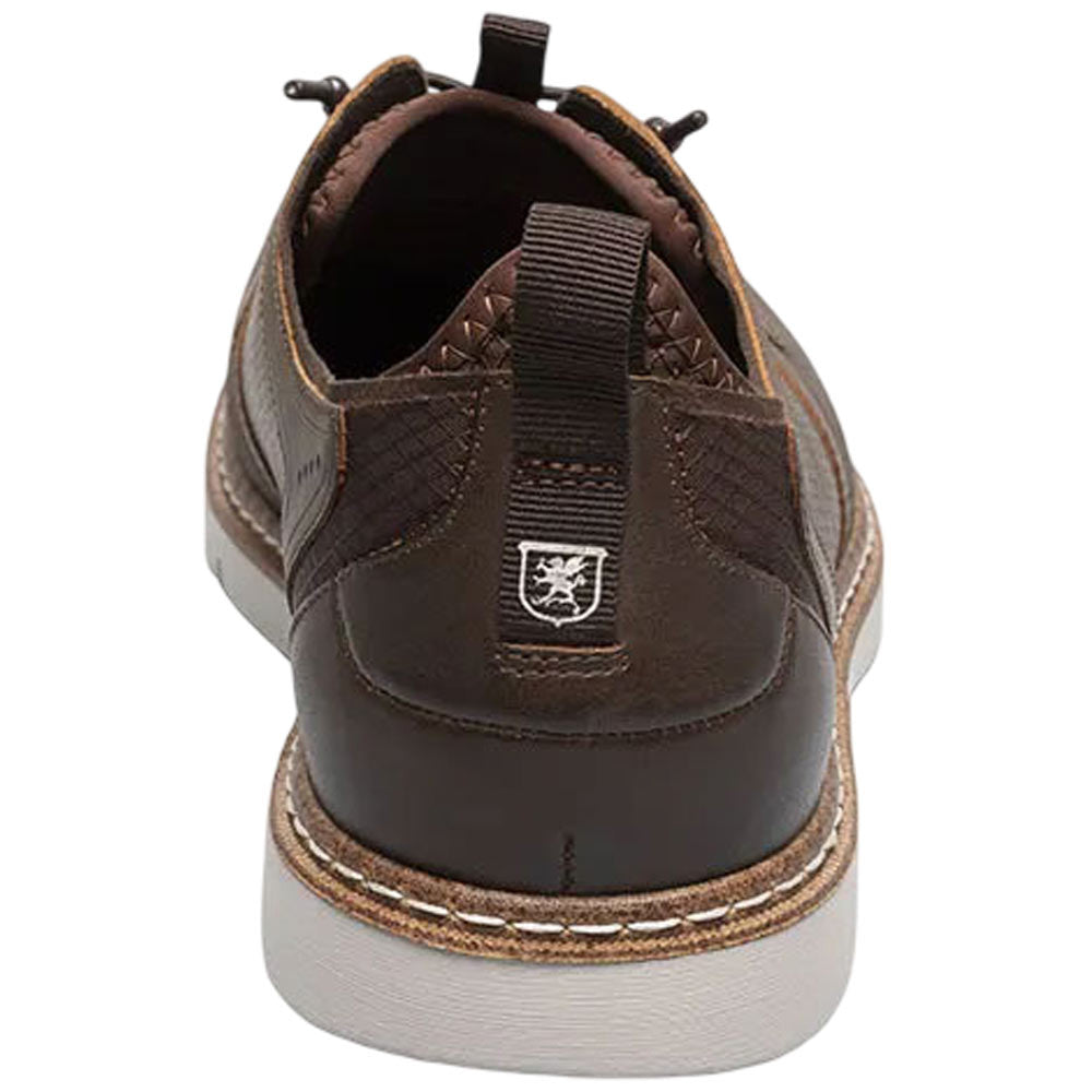 Stacy Adams Sync Plain Toe Elastic Lace Brown Casual Hybrid Shoes for Men