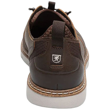 Stacy Adams Sync Plain Toe Elastic Lace Brown Casual Hybrid Shoes for Men