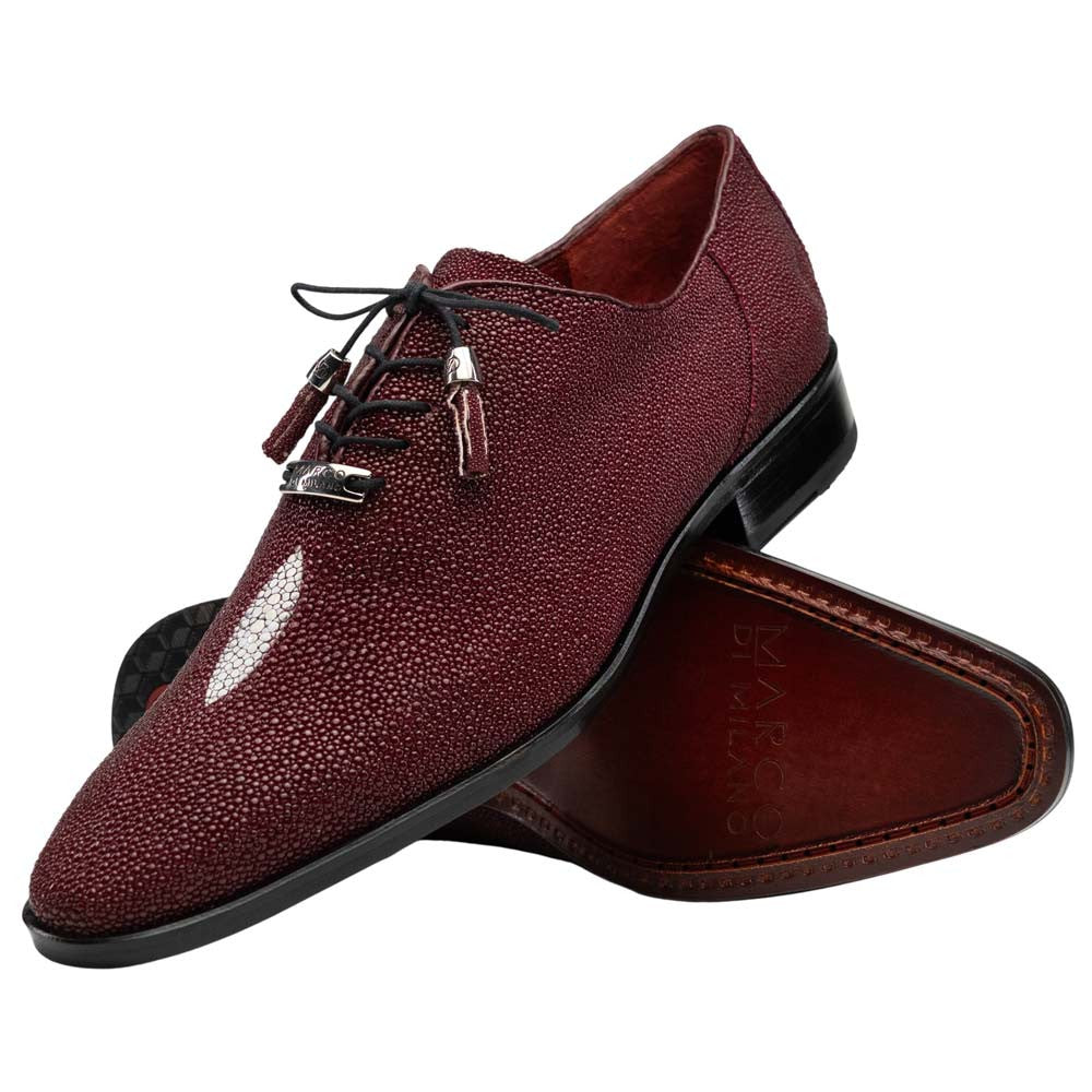 Marco Di Milano Rimini Genuine Stingray Lace-Up Shoe - Wine