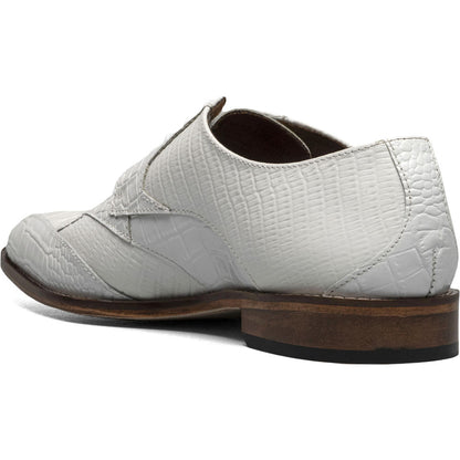 Stacy Adams Tristano Modified Bike Toe Oxford in White