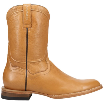 Dan Post Hartwell Men's Camel Leather Roper Boot - 10" Shaft, Round Toe