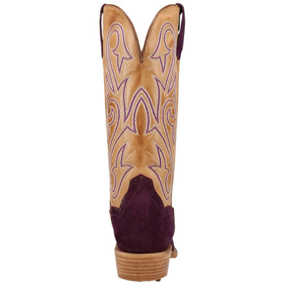 Dan Post Lanessa Purple Women's Leather Western Boots