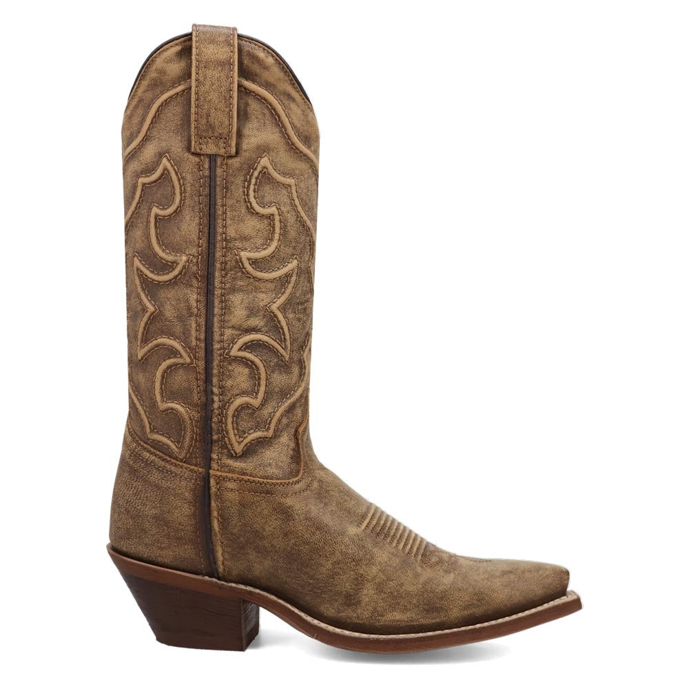 Laredo Reva Honey Leather Snip Toe Western Cowgirl Boots (USA Women Size)