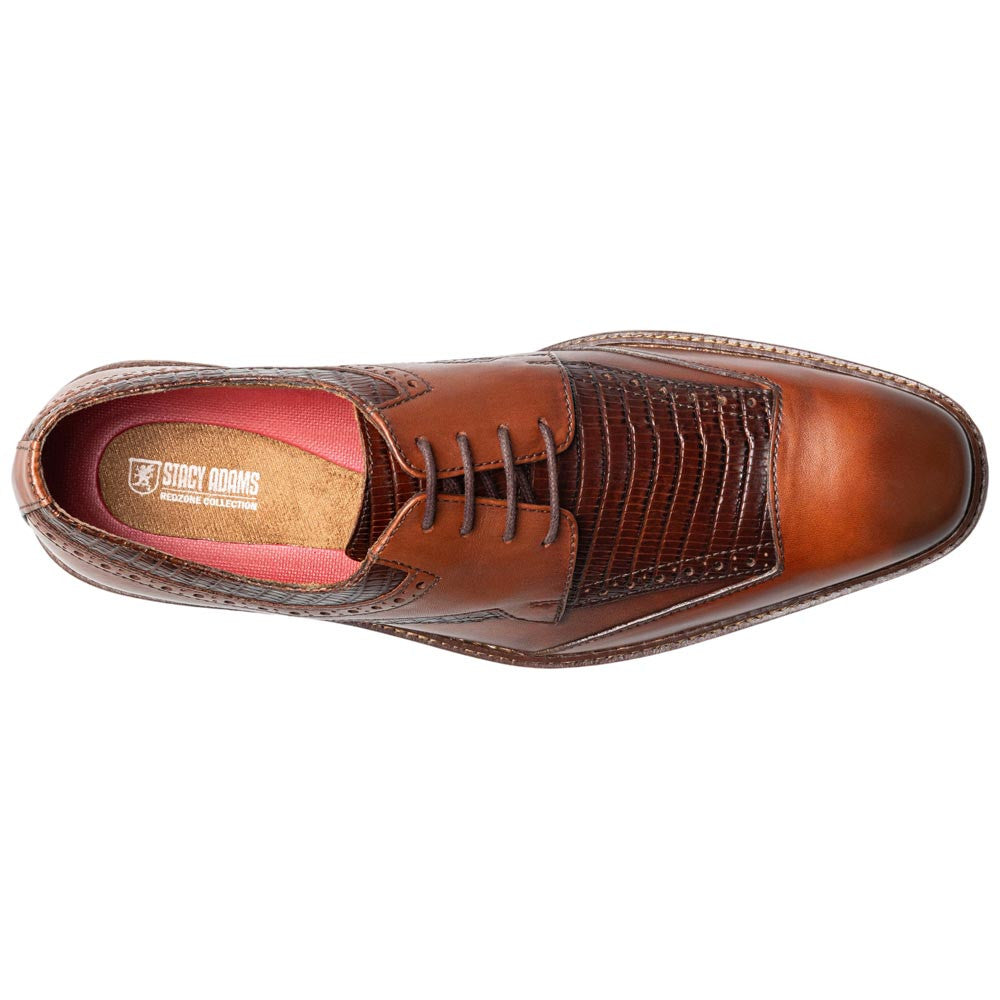 Stacy Adams Gambetta Modified Cap Toe Oxford - Cognac