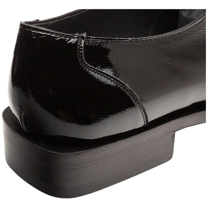 Accola Hi-Shine Textured Black Slip On | Mezlan Dress Loafer for Men