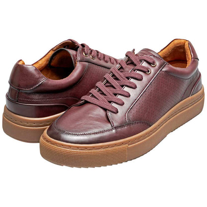 Stacy Adams Dorian Lace To Toe Sneaker - Bordeaux