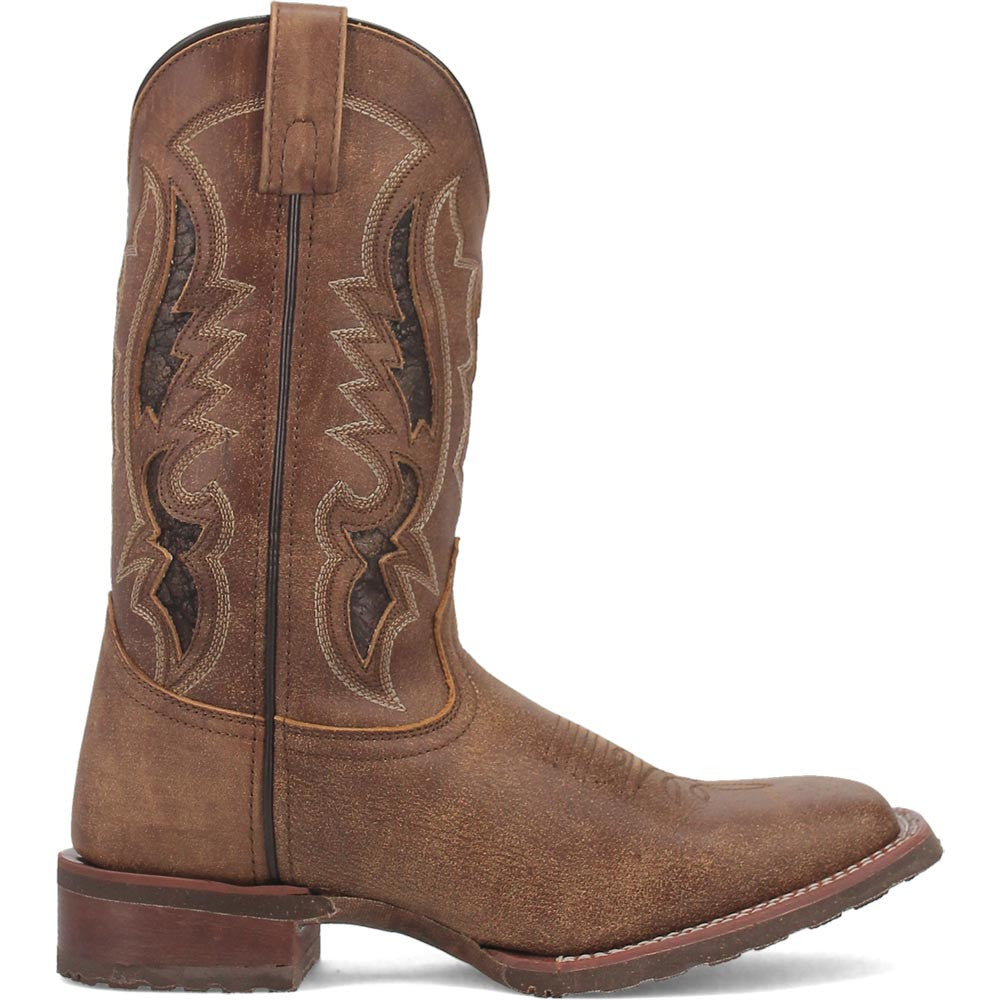 Laredo Martie Tan Leather Square Toe Western Cowboy Boots (USA Men Size)