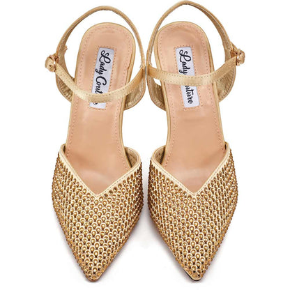 Lady Couture Tango Pump 4” Heel in Gold