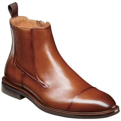 Stacy Adams Berkshire Cap Toe Side Zip Boot - Brandy