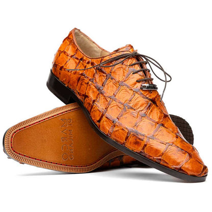 Oliveri Men’s Genuine Pirarucu Skin Classic Dress Oxford | Marco Di Milano