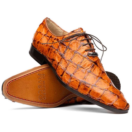 Oliveri Men’s Genuine Pirarucu Skin Classic Dress Oxford | Marco Di Milano
