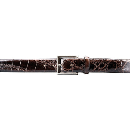 Fennix Chocolate Brown Body Alligator Dress Belt