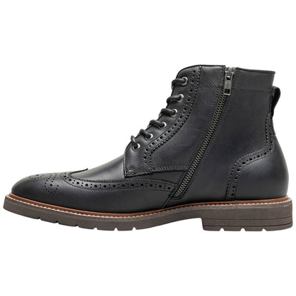 Florsheim Redford Black Men's Wingtip Lace Up Boot