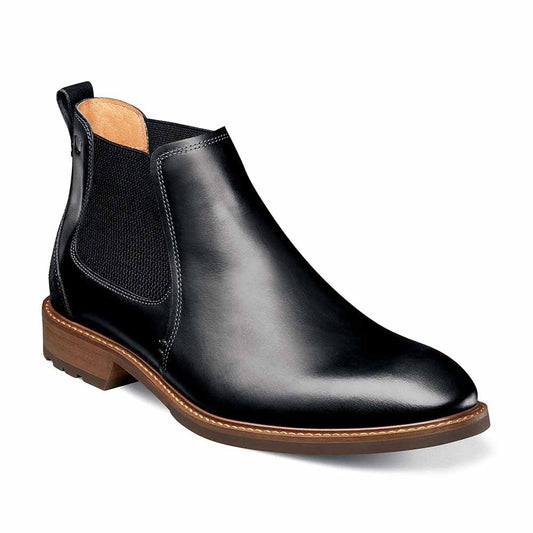 Florsheim Lodge Black CH Plain Toe Gore Boots