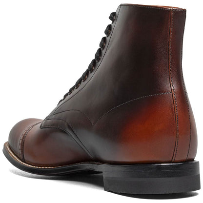 Stacy Adams Madison Cognac Anaconda Print Leather Cap Toe Boots (USA Men Size)
