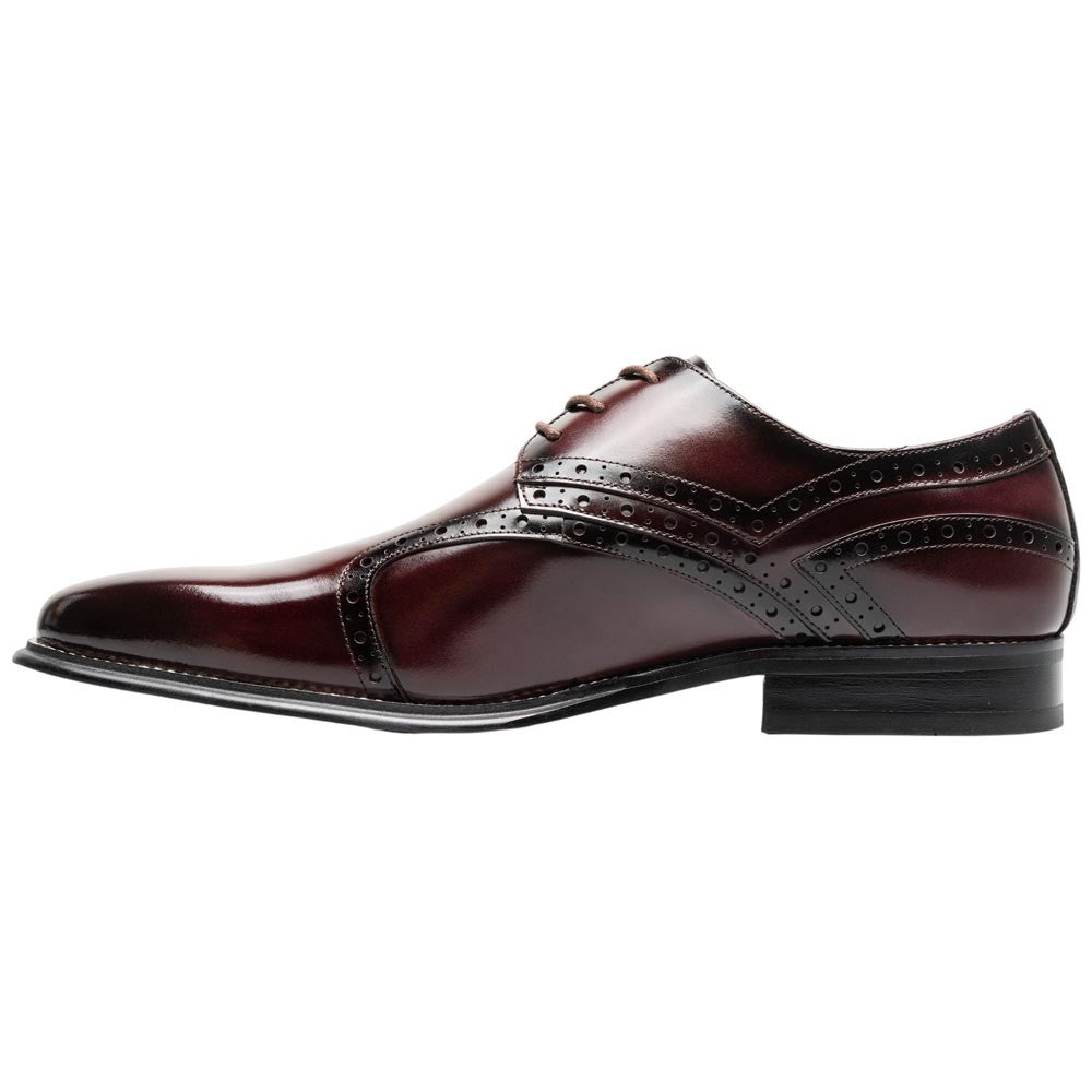 Stacy Adams Alexander Plain Toe Oxford - Burgundy