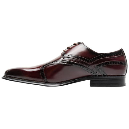 Stacy Adams Alexander Plain Toe Oxford - Burgundy