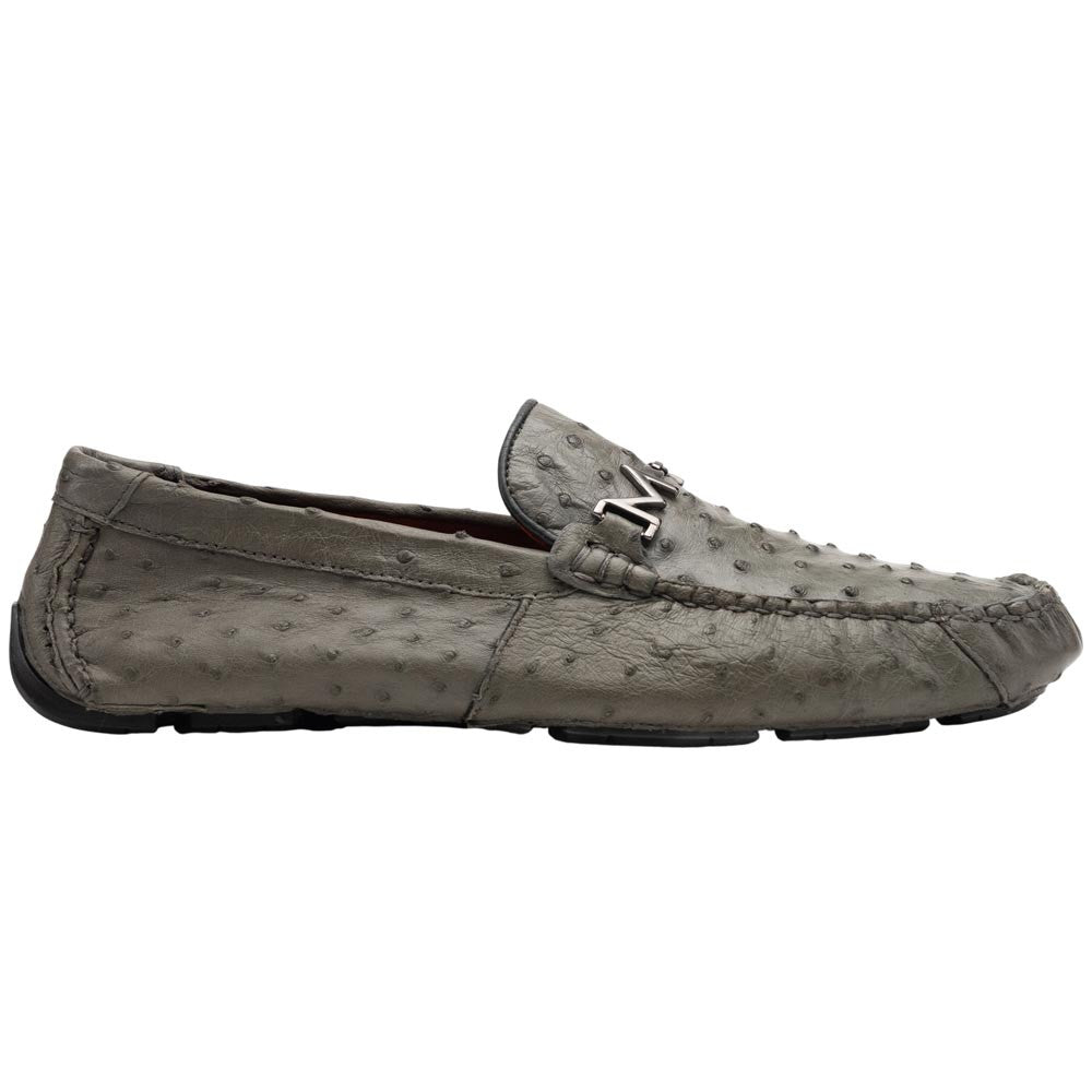 Marco Di Milano Bolonia Genuine Ostrich Driver - Gray