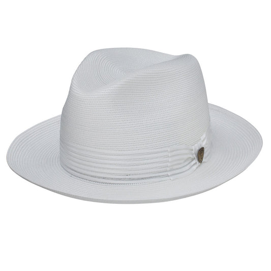 Dobbs Harrod White Florentine Milan Straw Hat
