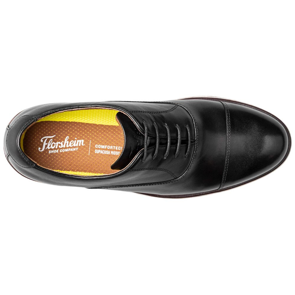 Florsheim Avenue Men's Black Leather Cap Toe Oxford