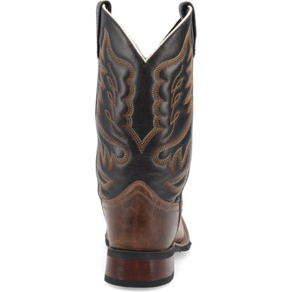 Laredo Montana Sand/Brown Leather Square Toe Western Cowboy Boots (USA Men Size)