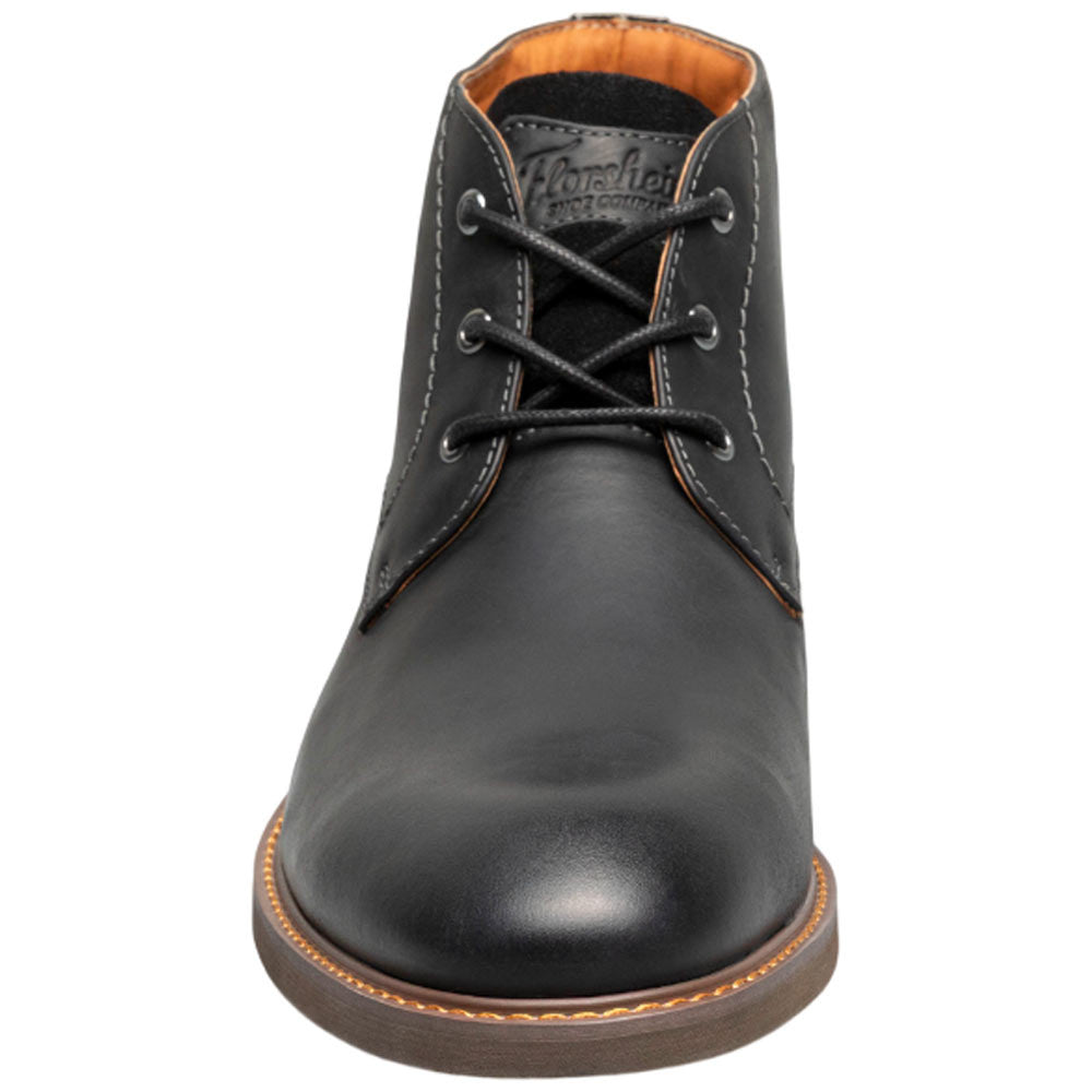 Florsheim Lodge Plain Toe 3-Eye Black Chukka Boot for Men