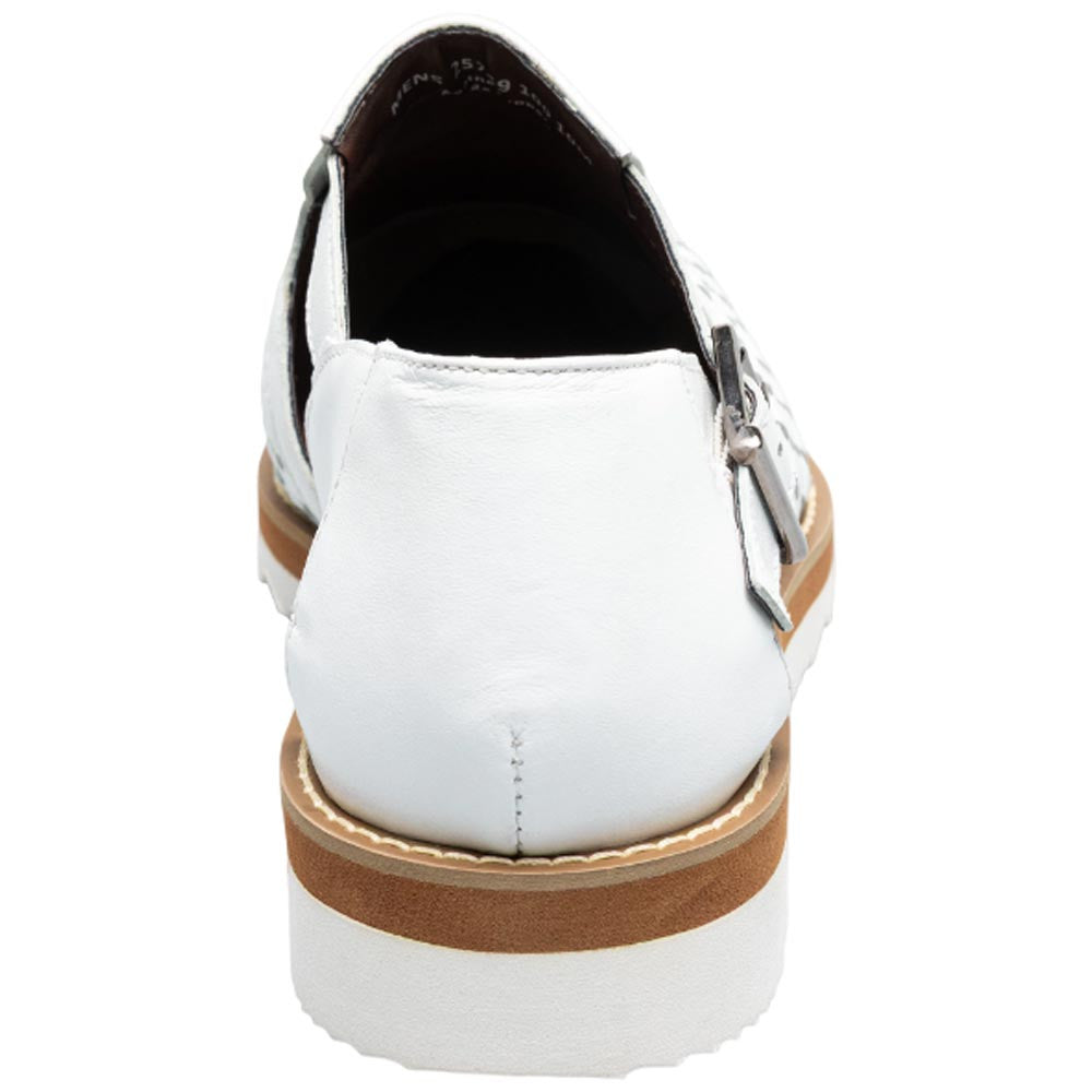 Stacy Adams Alvarado White Woven City Sandal for Men