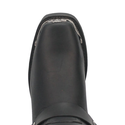 Dingo Chopper Black Leather Biker Boots
