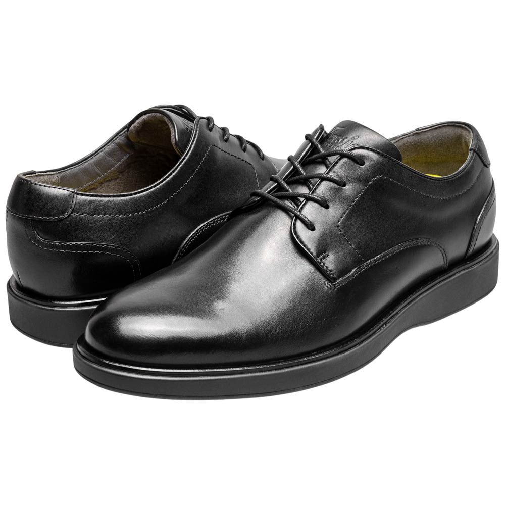 Florsheim Avenue Men's Black Smooth Leather Plain Toe Oxford