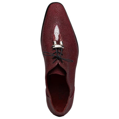 Marco Di Milano Rimini Genuine Stingray Lace-Up Shoe - Wine