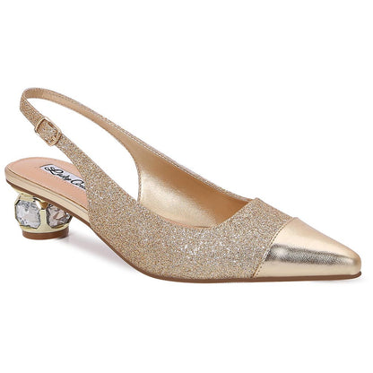 Lady Couture Saphire Pump 1.5” In Gold