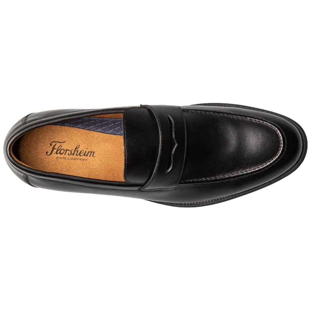 Florsheim Rucci Moc Toe Black Smooth Penny Loafer for Men