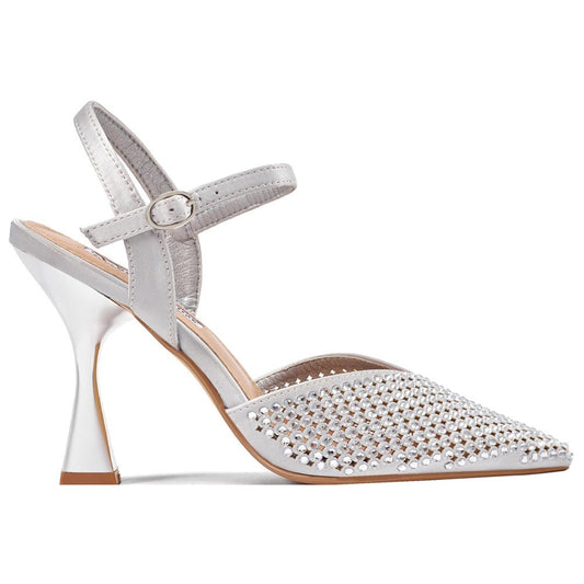Lady Couture Tango Pump 4” Heel in Silver