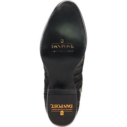 Dan Post Makara Genuine Caiman Crocodile Black 13” Round Toe Boot (US Men Size)