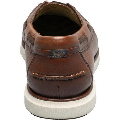 Florsheim Tropics Cognac Leather Elastic Lace Moc Toe Boat Shoe (USA Men Size)