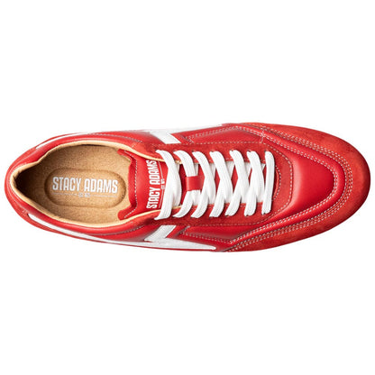 Stacy Adams Action 150 Sporty Lace-Up Sneaker - Red