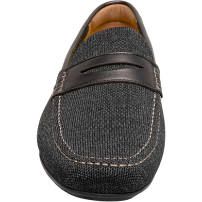 Florsheim Motor Black Knit Moc Toe Penny Driver Men's Shoes