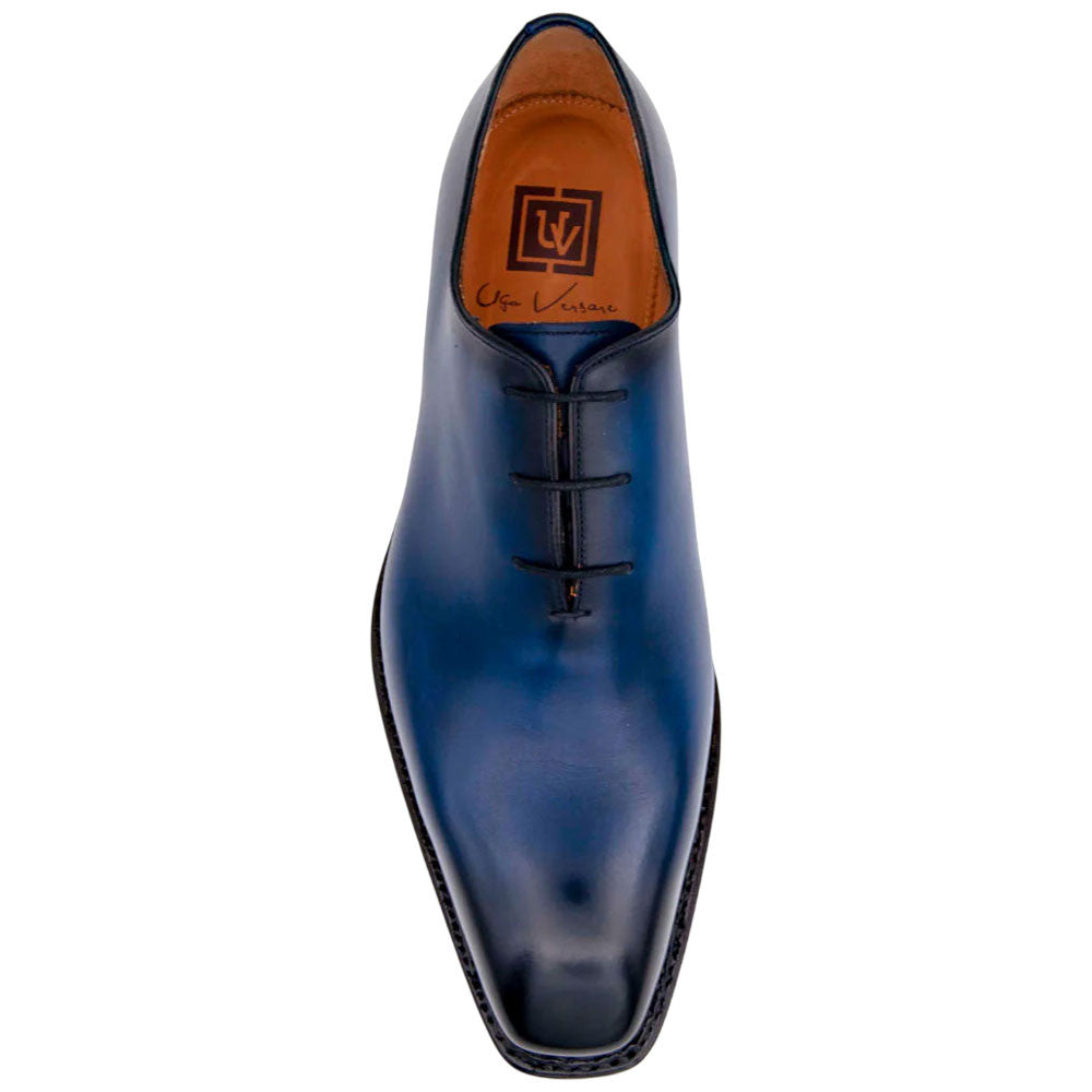 Ugo Vasare Jason Sr Goodyear Welt Wholecut Toe Navy Dress Shoes