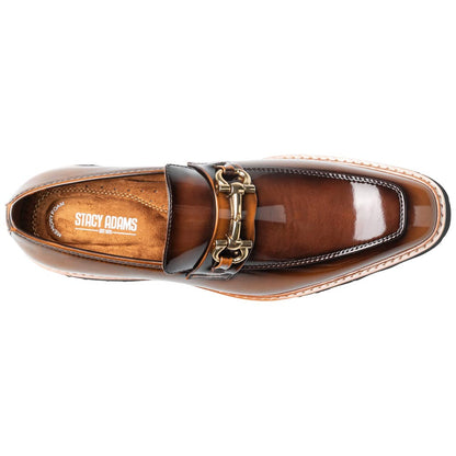 Stacy Adams Carabello Moc Toe Bit Slip-On - Brown Multi