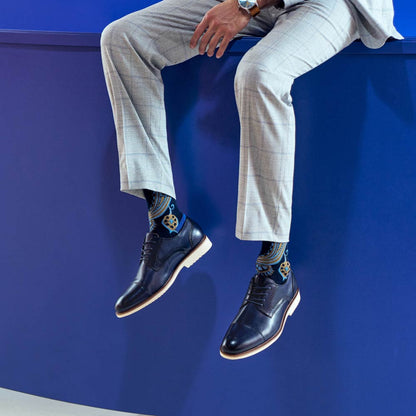 Stacy Adams Wesbridge Cap Toe Oxford in Navy