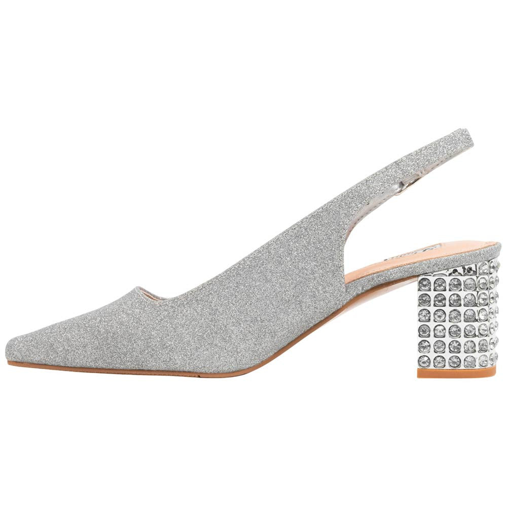 Lady Couture Natalie Pump 2” Heels in Silver