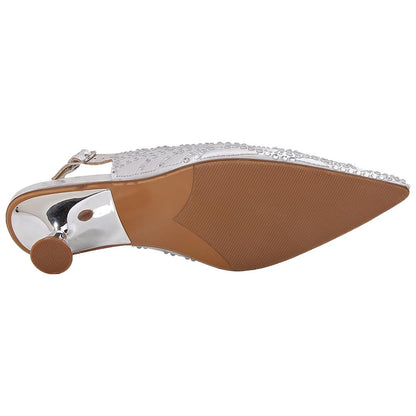 Lady Couture Kaite Pump 2" Heel in Silver