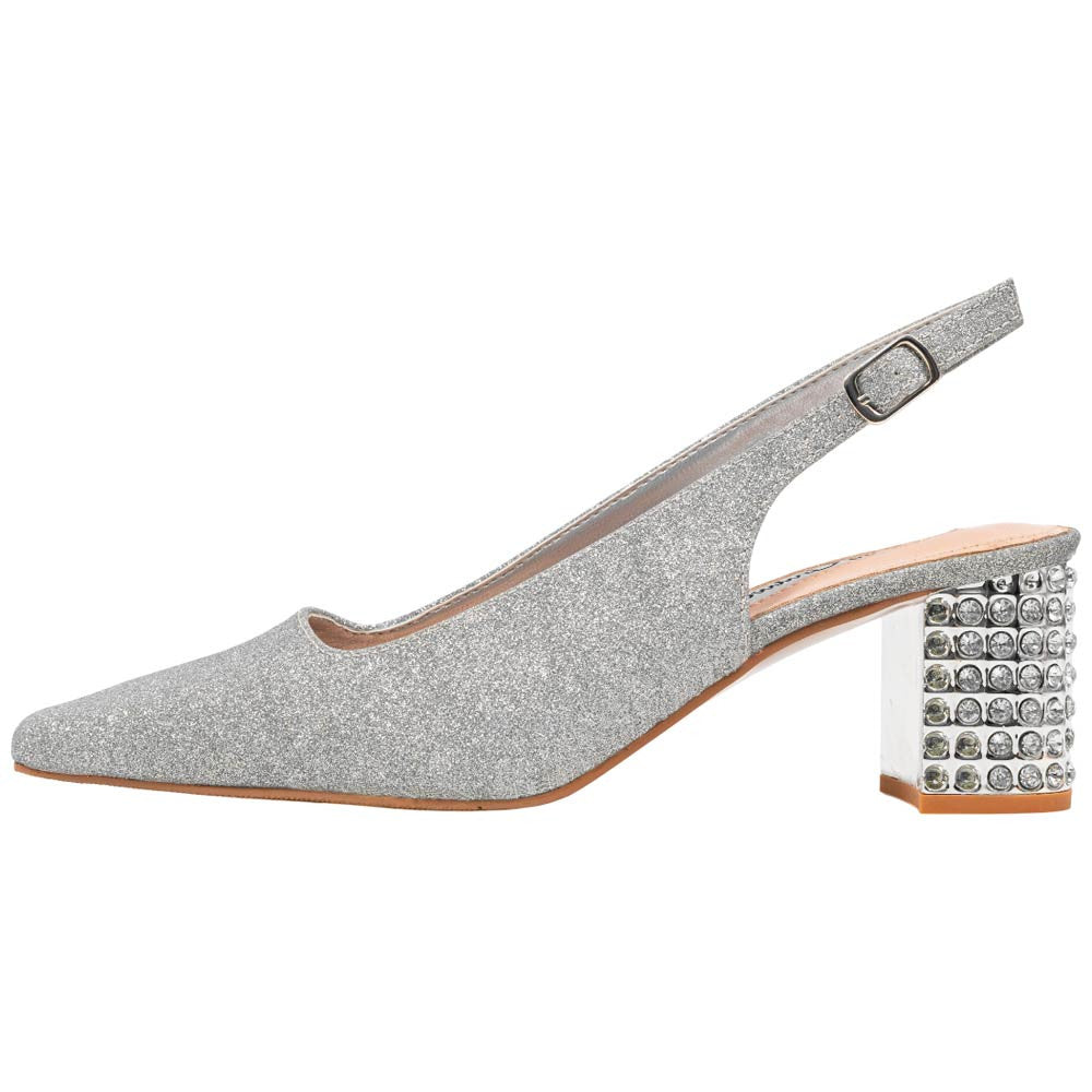 Lady Couture Natalie Pump 2” Heels in Silver