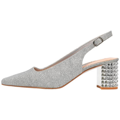Lady Couture Natalie Pump 2” Heels in Silver