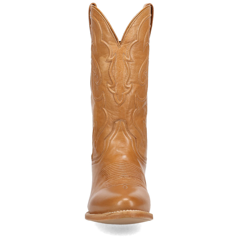 Dan Post Rio Grande Camel Leather Medium Round Toe Western Cowboy Boots