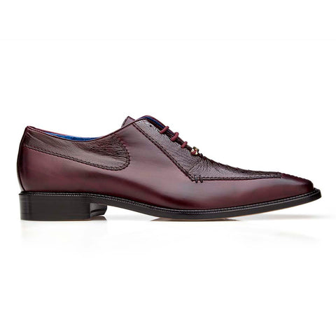 Belvedere Genuine Ostrich leg and Italian Calf Leather Biagio Oxford Shoes