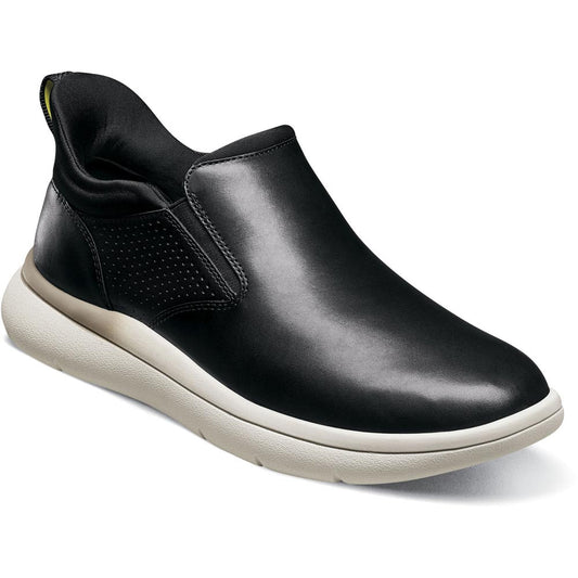 Florsheim Fleet Black Plain Toe Slip-On Men's Sneaker