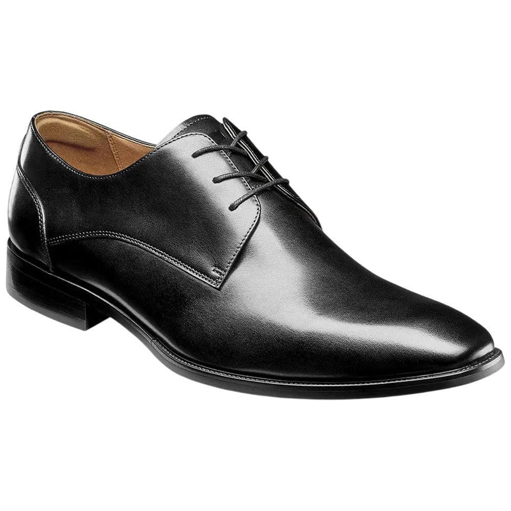 Florsheim Sorrento Lux Plain Toe Oxford - Black Leather Dress Shoe